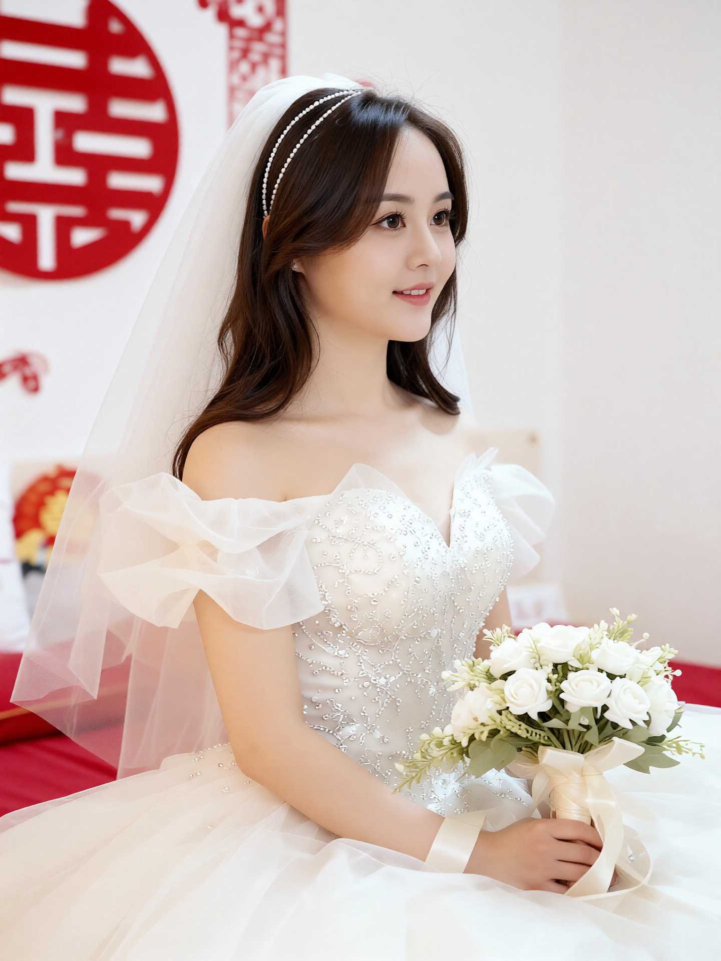 【AI换脸】AI换脸赵丽颖婚前试车新娘 外射 正常位