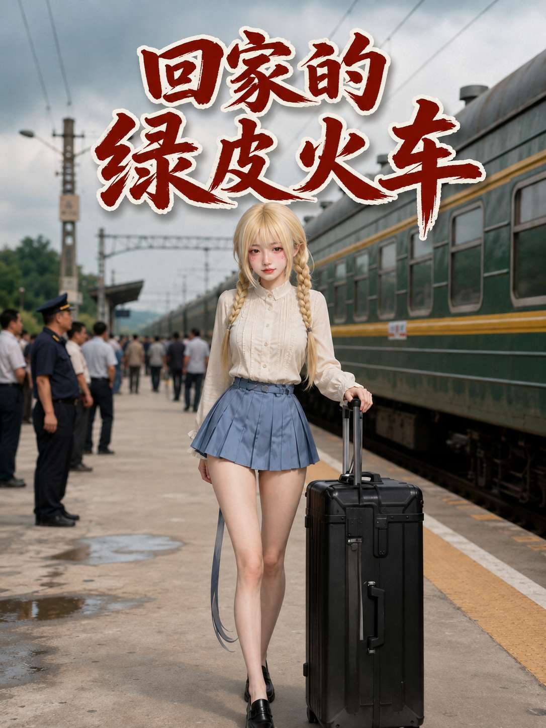 【AI成人短剧】回家的绿皮火车