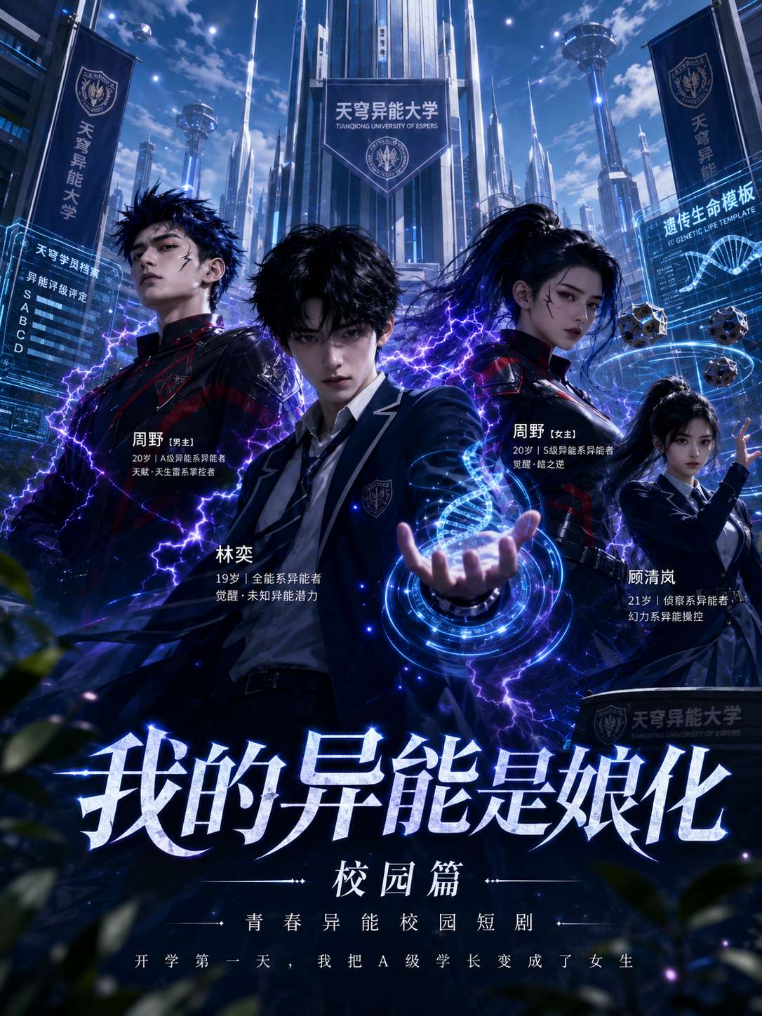 【AI成人短剧】我的异能是娘化