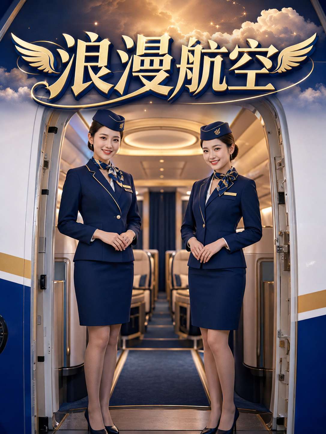 【AI成人短剧】浪漫航空