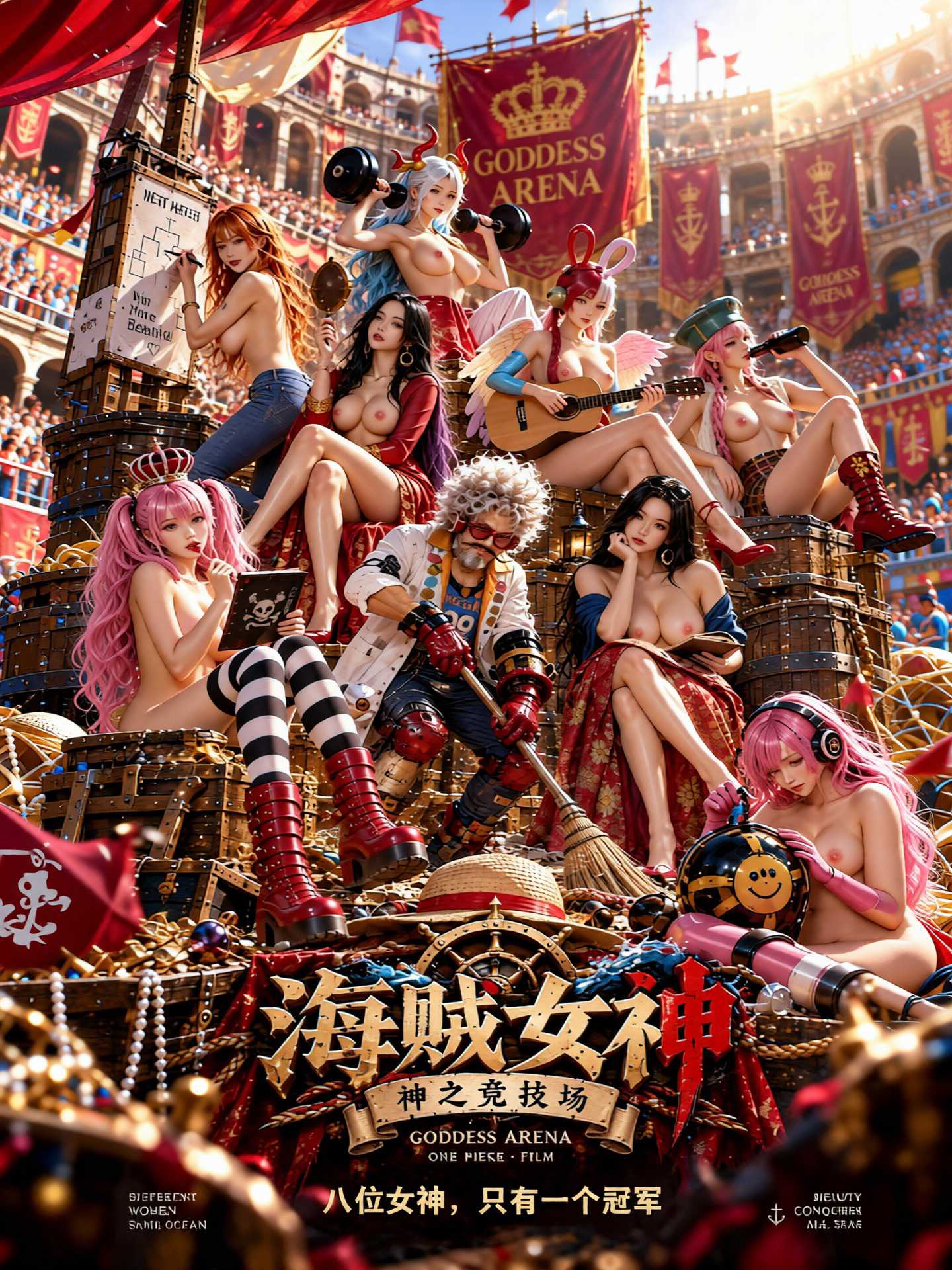 【AI成人短剧】海贼女神：神之竞技场