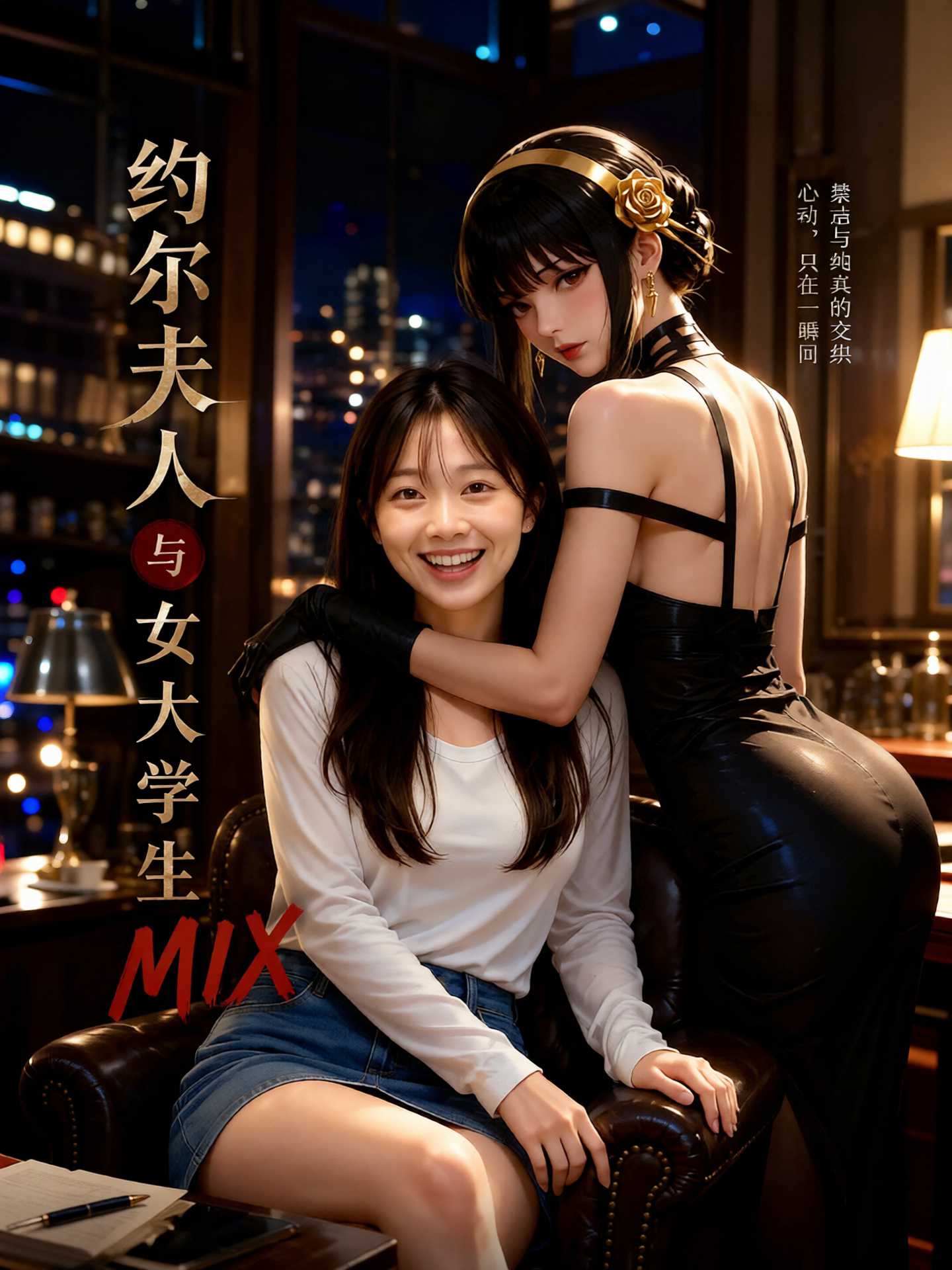 【AI成人短剧】约尔夫人与女大学生 MIX