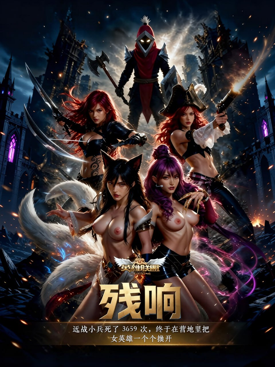 【AI成人短剧】英雄联盟-残响