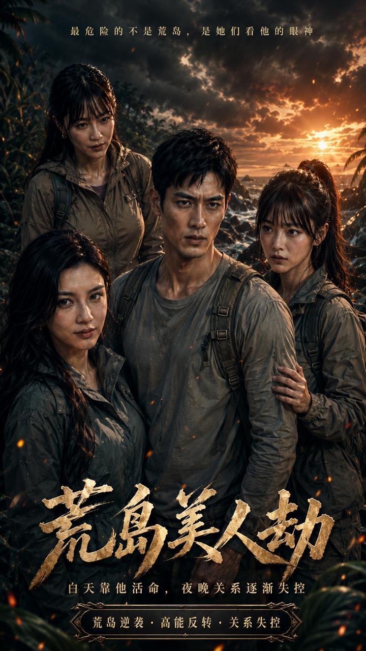 【AI成人短剧】荒岛美人劫